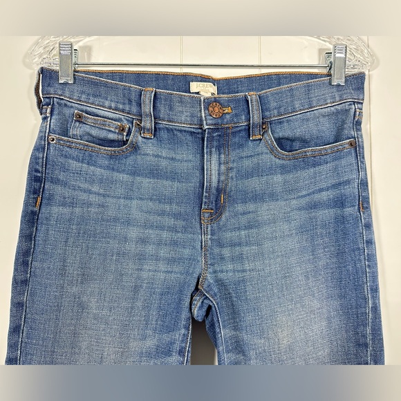 J Crew Size 28 Women's Skinny Stretch Mid Rise Denim Blue Jeans Style 02643 - Picture 2 of 11